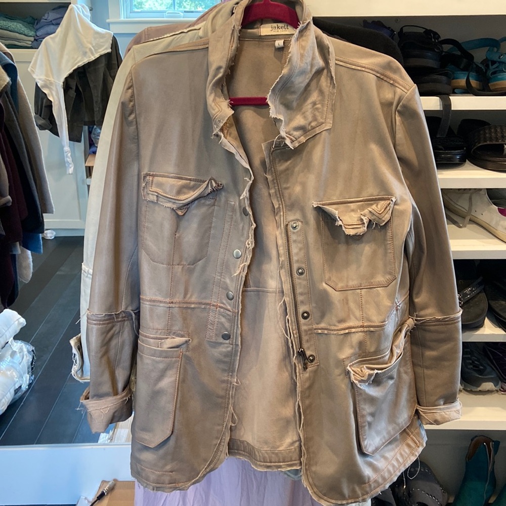 Jakett 100% genuine leather jacket